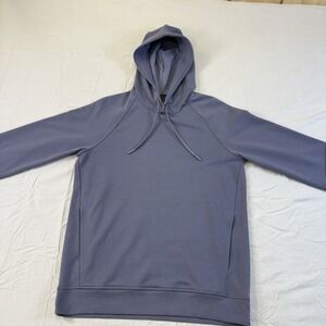 LULU LEMON Cropped Stretch Hoodie Top Gray Womens Small**. Comfort Design Detail